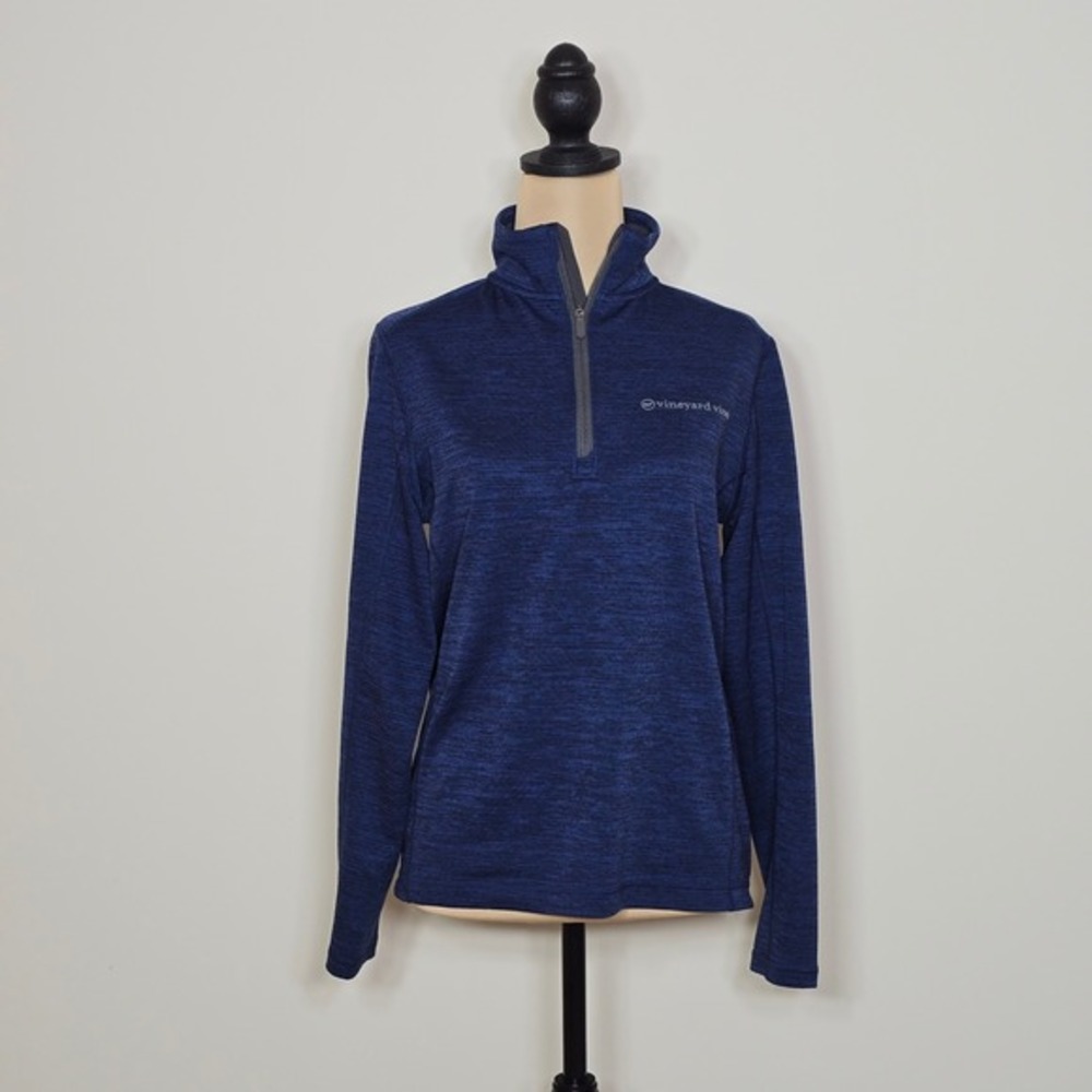Vineyard‎ Vines Mens Sankaty Performance 1/4 Zip Pullover Blue XS 1K001361